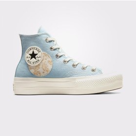 Resim Converse Chuck Taylor All Star Lift Kadın Mavi Sneaker 