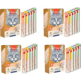 Resim Wanpy Karışık Yetişkin Kedi Sıvı Ödül Çubuğu 4'lü 25 x 14 G 