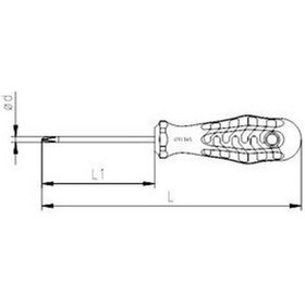 Resim İzeltaş Kraft Seri Ph0 Yıldız Uçlu Tornavida 3x60 
