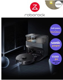 Resim Roborock Akıllı ve Sesli Kontrol 5500pa Emiş Gücü Halı Tanıma Sonic Paspas Yıkama Kurutma Robot Süpürge 