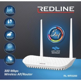 Resim Genel Markalar Redline Rl-wr3200 300 Mbps Kablosuz Acces Point Repeater Kablosuz Router Wps + Wısp+wds+bridge 
