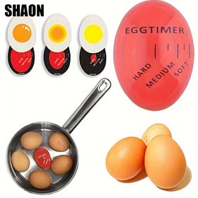 Resim SHAON Yumurta Zamanlayıcı - Renk Kodlu Sert/Yumuşak Haşlanmış Yumurtalar için 0-10 Dakika Görsel İndikatörlü, Taşınabilir Mutfak Aleti Ev, Karavan, Kamp ve Restoranlar (& s) 