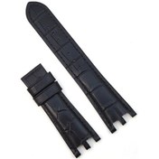 Resim Versace Hakiki Deri Saat Kayşı Kordonu Siyah 24 Mm 