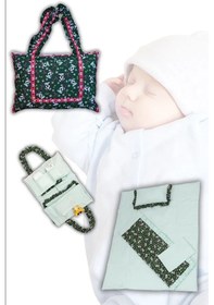 Resim Anne Ve Bebek İçin Çok Amaçlı Seyahat Çantası Haki 