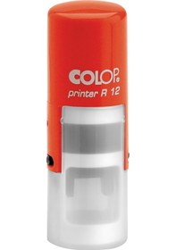 Resim Colop R12 Yuvarlak Kırmızı Kasa Siyah Keçe - 12 MM 