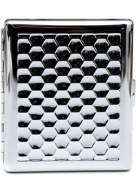 Resim Giftbox Petek Desen Metal Sigara Tabakası 