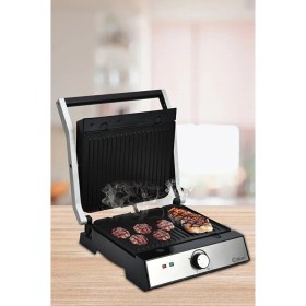 Resim Kiwi KSM-2448 2000 W Gri Tost Makinesi Paslanmaz Çelik Gövde İle Tek Taraflı Kullanım 