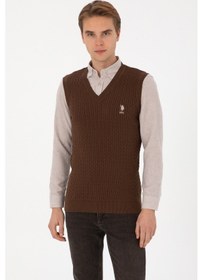 Resim U.s. Polo Assn. Erkek Kahverengi Süveter 50318160-vr029 Kahverengı 