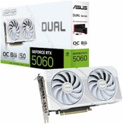 Resim Asus Dual Geforce Rtx 5060 White Oc 8gb Gddr7 128bit Hdmı/dp Ekran Kartı 