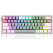 Resim Redragon K617 Fızz Rgb Red Swıtch Mekanik Oyuncu Klavyesi Gri/bey 
