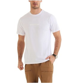 Resim Columbia Csc Bar Split Graphic Kısa Kollu Erkek T-shirt Beyaz Cs0121-100 001 