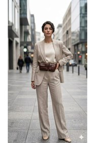 Resim Fiori Kadın Suni Deri Bel Çantası 