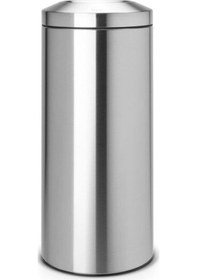 Resim TANTİTONİ MATT STEEL YANMAZ ÇÖP KUTUSU 30L Gri 