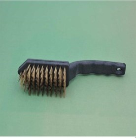 Resim Hobibahçem Metal Tel Fırça Plastik Saplı Pas Kir Sökme Temizleme Fırçası 