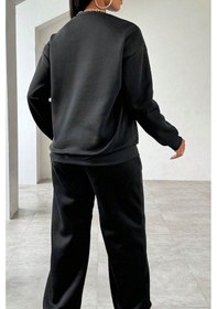 Resim Energy Baskılı Unisex Eşofman Takımı Siyah 