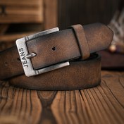 Resim Erkekler ve kadınlar için BH Vintage-Inspired Sahte Deri Kemer - Metal Tokalı Klasik Siyah, Günlük veya İş Giyiminde Mükemmel, Günlük Giyim Kemer | Vintageinspired Kemer | Dayanıklı Sahte Deri, Çok Yönlü Kemer 