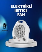 Resim Mini Elektrikli Isıtıcı - 2000w Güç, Fanlı Isıtma, 3 Isı Modu 