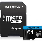 Resim Adata 64 Gb Premier Microsdhc Card With Adapter Uhs-ı Class10 V10 Hafıza Kartı 
