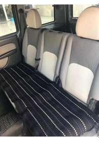 Resim Oto Koltuk Koruyucu Kılıf Hasır Araba Örtü Kilim 3 Parça 