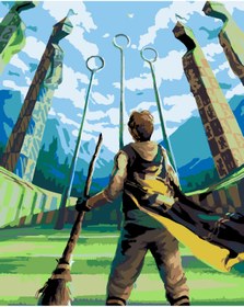 Resim wombhobby quidditch4 Sayılarla Boyama Seti 80X100 Cm Çerçeveli (Kasnağa ) Gerili 