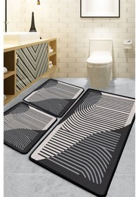 Resim Melyna Gri 60x100 Banyo Paspası Djt Renkli 