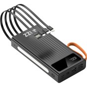 Resim Wizz Wp033s 30.000mah 4xUSB Çıkışlı Dahili Kablolu Dijital Göstergeli Powerbank 