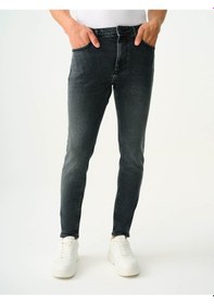 Resim Loft Erkek Jean Pantolon Koyu Gri Lf2037012 Justin Skinny Fit Koyu Gri 