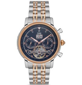 Resim Tı-599f Tıger Otomatik Çelik Erkek Saati Metalik Gri - Altın 