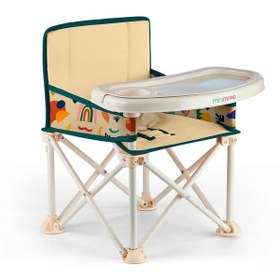 Resim Minimono Plus Mama Sandalyesi Bej Tropik 