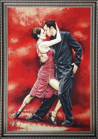 Resim Figüratif Seri-14 Dokuma Goblen Kumaş-Tango 