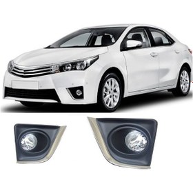 Resim Toyota corolla sis lambası farı çerçeveli oem 2013 / 2016 Toyota corolla sis lambası farı çerçeveli oem 2013 / 2016