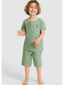 Resim U.s. Polo Assn. Erkek Çocuk Çağla Pijama Takım 50327343-vr016 Cagla 