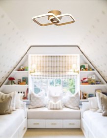 Resim Tt405-2-Esk Tt Aydınlatma Eskitme Boyalı 2 Li Kare Led Avize 