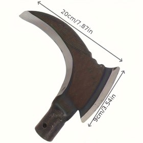 Resim Dayanıklı Çift Taraflı Alaşımlı Çelik Bıçaklı Çok Amaçlı Alet - Bahçe, Tarım, Kamp, Odun Kesme ve Açık Hava Hayatta Kalma İçin Manuel Keski | Sağlam Tasarım, DIY Dostu (Sap Dahil Değildir) 