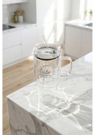 Resim Pureglass Pipetli Cam Matara - 1200 Ml Şeffaf 