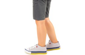 Resim Kiko Kids Tinna Bağcıklı Erkek Çocuk Keten Ayakkabı Gri 