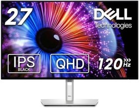 Resim Dell UltraSharp Monitör 27 inç 2560x1440 QHD, IPS BLACK TECHNOLOGY 16:9 5MS 120Hz 2XDP HDMI Type-C 2 x THUNDERBOLTTM 4 PORT ANTI-GLARE HEIGHT TILT SWIVEL PIVOT VESA HUB, U2724DE 