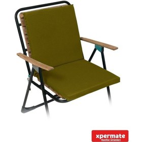 Resim Xpermate Arkalıklı Fermuarlı 40 x 40 CM Sırtlıklı Sandalye Minderi Yeşil 