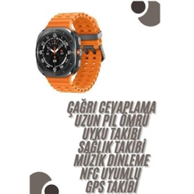 Resim Akıllı Saat Unısex Zarif Görünümlü Titanyum Kasa Amoled Ekran Müzik Dinleme 