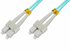 Resim Beek BC-FO-5SCSC-0.5\u002F3 0.5 Mt SC-SC 50\u002F125 OM3 Multimode Duplex Patch Cord Kablo 