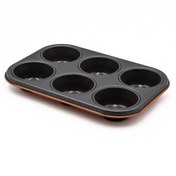 Resim Aryıldız 6'lı Muffin Kalıbı Mat Turuncu 