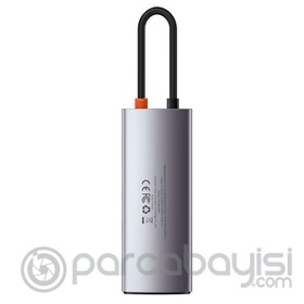Resim Baseus Metal Gleam 5in1 Multifonksiyonel Type-C Hub Dock Station 