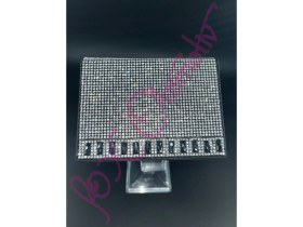 Resim EFEAKS Gümüş Taşlı Siyah Baget Detaylı Ruhsat Kabı 