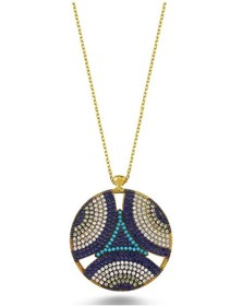 Resim Zirkon Taşlı Nazar Boncuğu Kolye (498587417) 