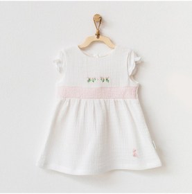 Resim Bebek Elbise - Andywawa - Beyaz - 18-24 Ay - Ac21685-22573 