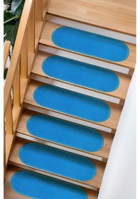 Resim Kapsüle Bukle Halıdan Ekonomik Basamak Ve Merdiven Paspası - Turkuaz / Adet Olarak Satılır Null 