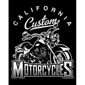 Resim California Custom Motorcycles Büyük Sırt Patch Yama 