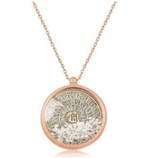 Resim Gumush Gümüş Rose Esmaül Hüsna Kadın Kolye 