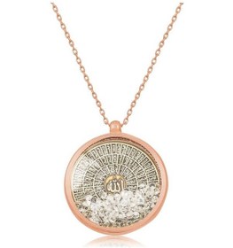 Resim Gumush Gümüş Rose Esmaül Hüsna Kadın Kolye 