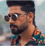 Resim Oldfriend Buharlı Punk Yuvarlak Vintage Retro Gözlük - Altın/gri Çerçeve Ve Polykarbonat Lens Açık Füme 